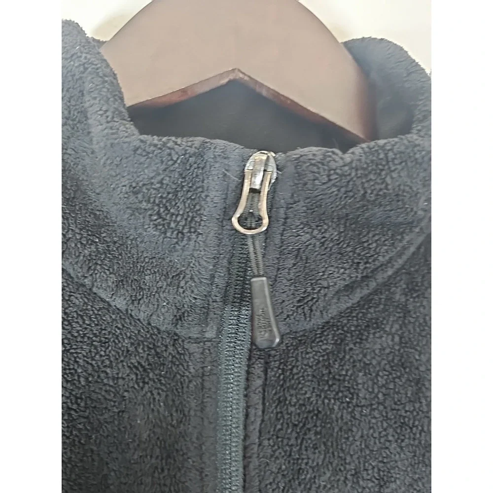 The North Face Womens Full Zip‎  Fleece Black Jacket Size M